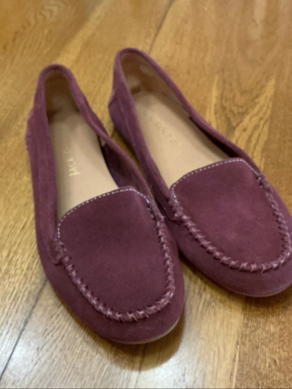 Woman’s Jack Rogers wine slip on loafer. Size 7.5. Suede. Like new! Soft+ cute!